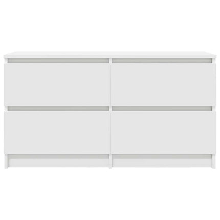 TV-bänk vit 100x35x54 cm konstruerat trä