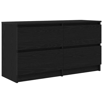 TV-bänk svart 100x35x54 cm konstruerat trä