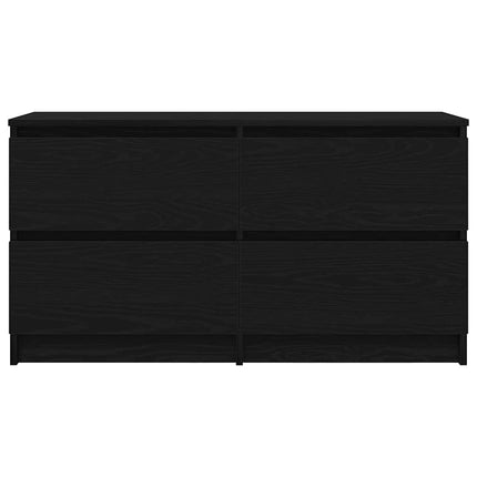 TV-bänk svart 100x35x54 cm konstruerat trä
