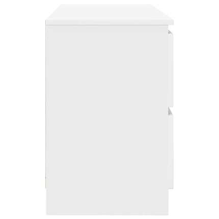 TV-bänk vit 100x35x54 cm konstruerat trä
