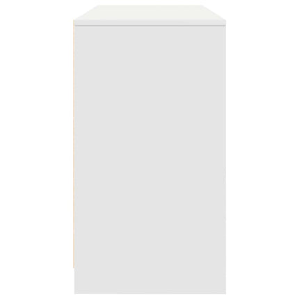 Skrivbord vit 120x42x76 cm konstruerat trä