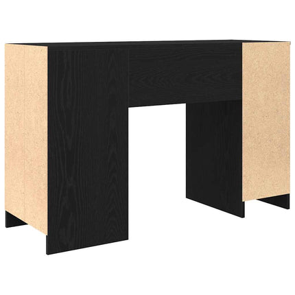 Skrivbord svart ek 120x42x76 cm konstruerat trä