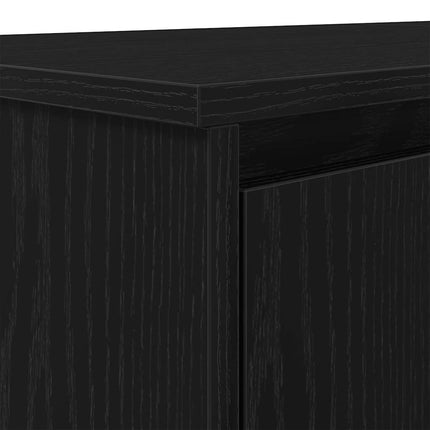 Skrivbord svart ek 120x42x76 cm konstruerat trä