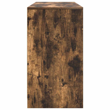 Skrivbord rökt ek 120x42x76 cm konstruerat trä
