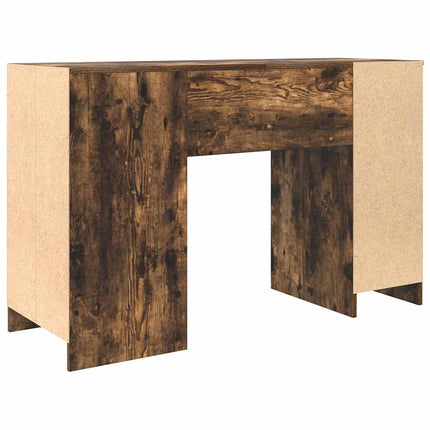 Skrivbord rökt ek 120x42x76 cm konstruerat trä