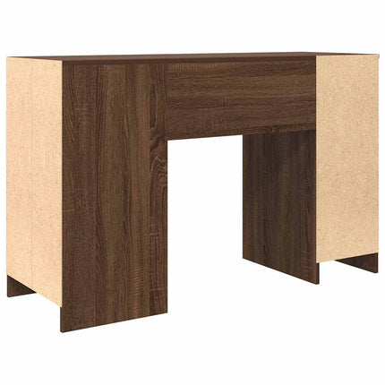 Skrivbord brun ek 120x42x76 cm konstruerat trä