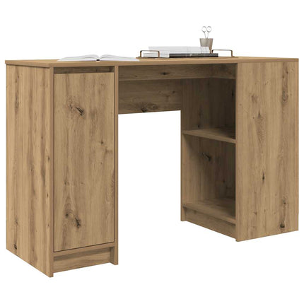 Skrivbord hantverksmässig ek 120x42x76 cm konstruerat trä