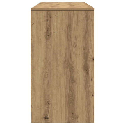 Skrivbord hantverksmässig ek 120x42x76 cm konstruerat trä
