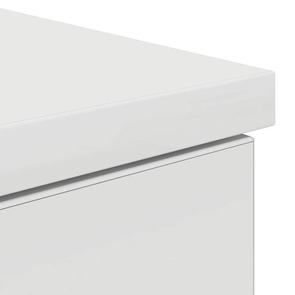 Skrivbord vit 86x49x76 cm konstruerat trä