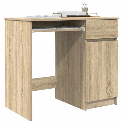 Skrivbord sonoma ek 86x49x76 cm konstruerat trä