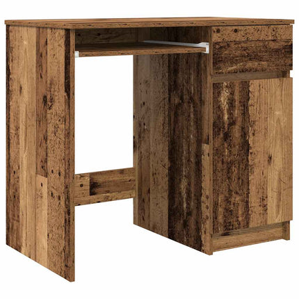 Skrivbord gammalt trä 86x49x76 cm konstruerat trä