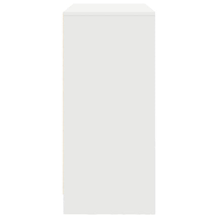 Skänk med lådor och dörrar vit 70,5x34x74,5 cm