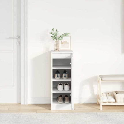 Skoskåp vit 29,5x34x76 cm konstruerat trä