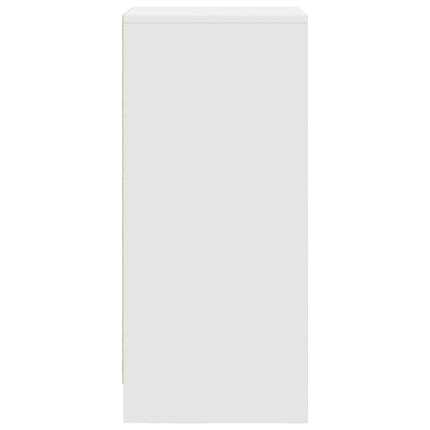 Skoskåp vit 29,5x34x76 cm konstruerat trä