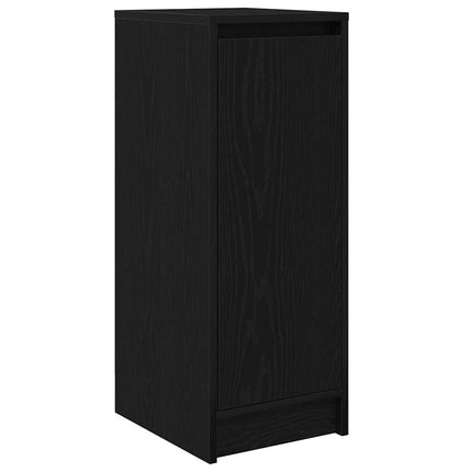 Skoskåp svart ek 29,5x34x76 cm konstruerat trä
