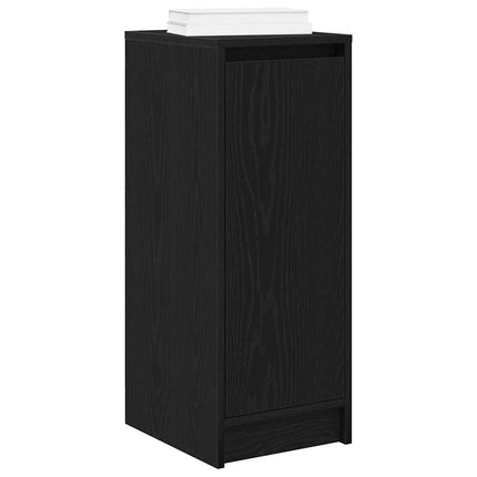 Skoskåp svart ek 29,5x34x76 cm konstruerat trä