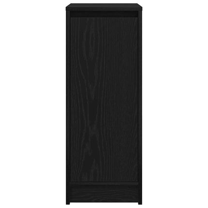 Skoskåp svart ek 29,5x34x76 cm konstruerat trä