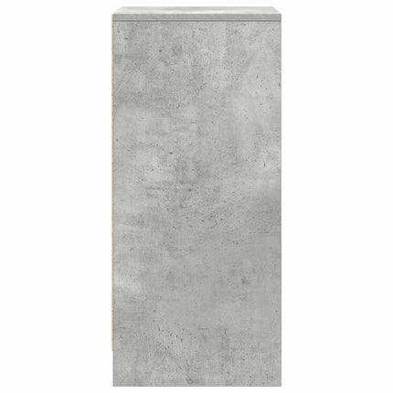 Skoskåp betonggrå 29,5x34x76 cm konstruerat trä