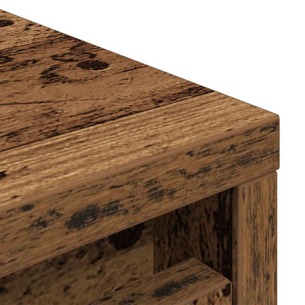 Skoskåp gammalt trä 29,5x34x76 cm konstruerat trä