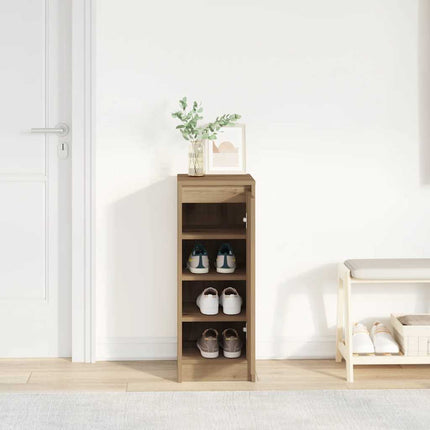 Skoskåp hantverksmässig ek 29,5x34x76 cm konstruerat trä
