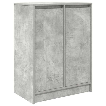 Skoskåp betonggrå 57x34x76 cm konstruerat trä