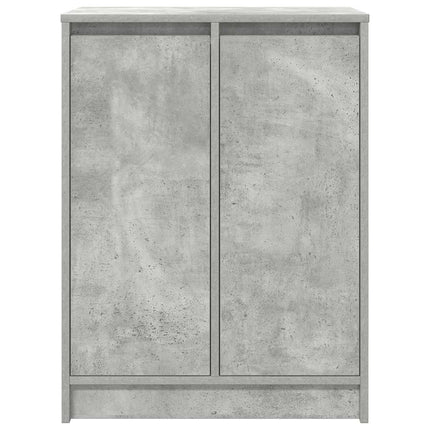 Skoskåp betonggrå 57x34x76 cm konstruerat trä
