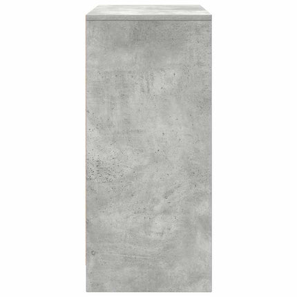 Skoskåp betonggrå 57x34x76 cm konstruerat trä