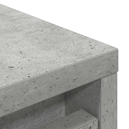 Skoskåp betonggrå 57x34x76 cm konstruerat trä