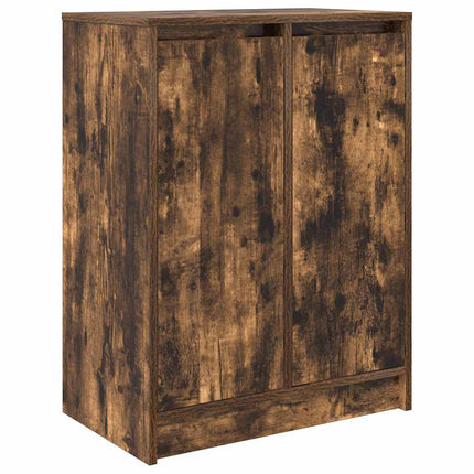Skoskåp rökt ek 57x34x76 cm konstruerat trä