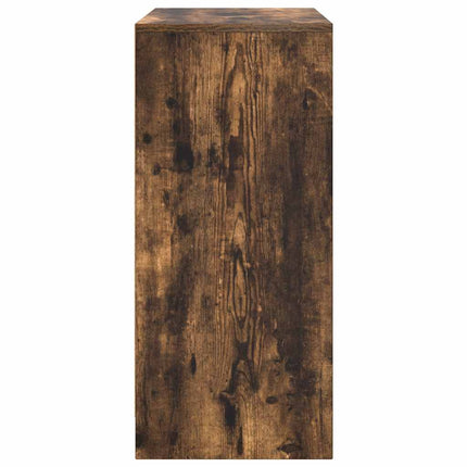 Skoskåp rökt ek 57x34x76 cm konstruerat trä