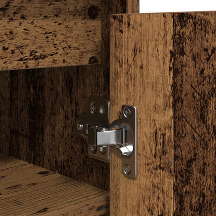 Skoskåp gammalt trä 57x34x76 cm konstruerat trä