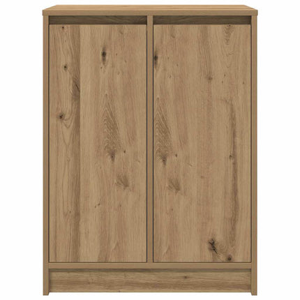 Skoskåp hantverksmässig ek 57x34x76 cm konstruerat trä