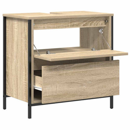 Tvättställsskåp med lådor sonoma-ek 60x34,5x60 cm