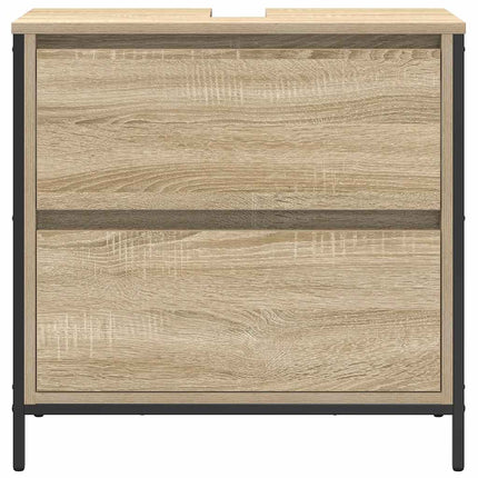 Tvättställsskåp med lådor sonoma-ek 60x34,5x60 cm