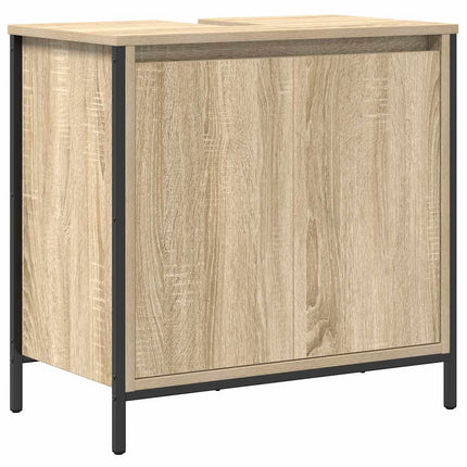Tvättställsskåp för badrum sonoma-ek 60x34,5x60 cm