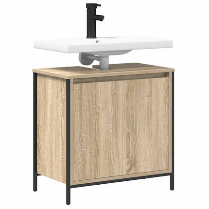 Tvättställsskåp för badrum sonoma-ek 60x34,5x60 cm