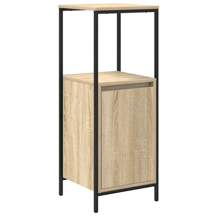 Badrumsskåp med hyllor sonoma-ek 36x35x95 cm