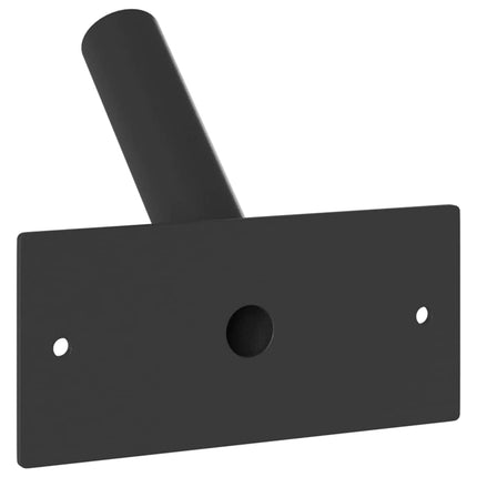 Flaggstångshållare Svart 13 x 6 x 0,2 cm Stål