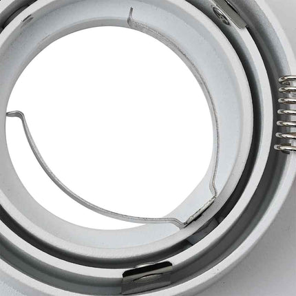Spotlight 12 pcs Vit 9 x 9 x 2 cm Aluminium