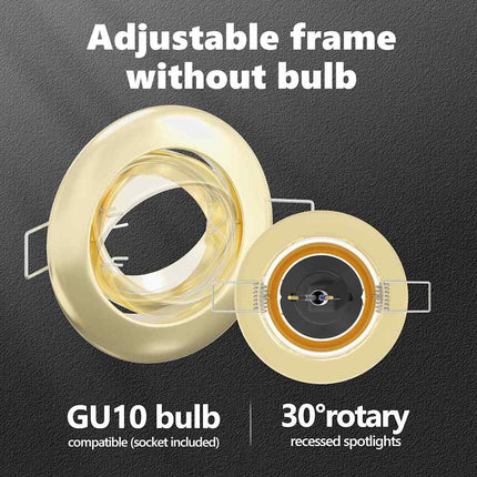 Spotlight 12 st Guld 9 x 9 x 2.5 cm Metall