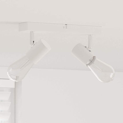 Takspotlight med strålkastare Vit 26 x 6,5 x 11,5 cm Metall