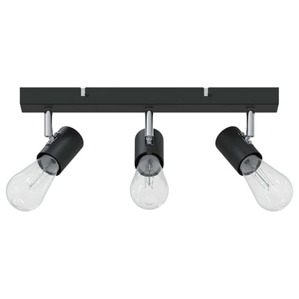 Takspotlight med strålkastare Svart 38 x 6,5 x 11,5 cm Metall