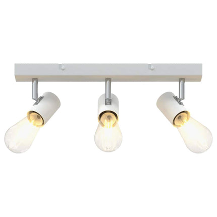 Takspotlight med strålkastare Vit 38 x 6,5 x 11,5 cm Metall