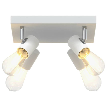 Takspotlight med strålkastare Vit 26,5 x 26 x 11,5 cm Metall