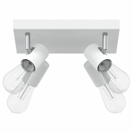 Takspotlight med strålkastare Vit 26,5 x 26 x 11,5 cm Metall