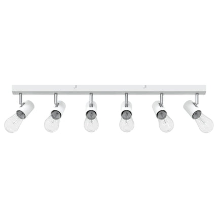 Takspotlight med strålkastare Vit 73 x 6,5 x 11,5 cm Metall