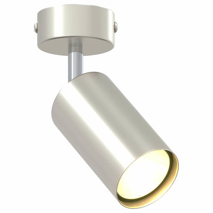 Takspotlight med strålkastare Nickel 6 x 6 x 16 cm Metall