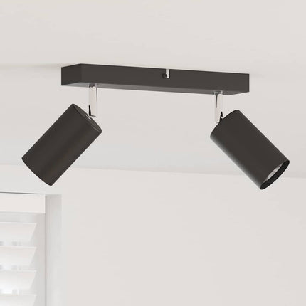 Takspotlight med strålkastare Svart 26 x 6 x 16 cm Metall