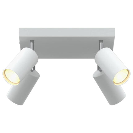 Takspotlight med strålkastare Vit 26 x 26 x 16 cm Metall