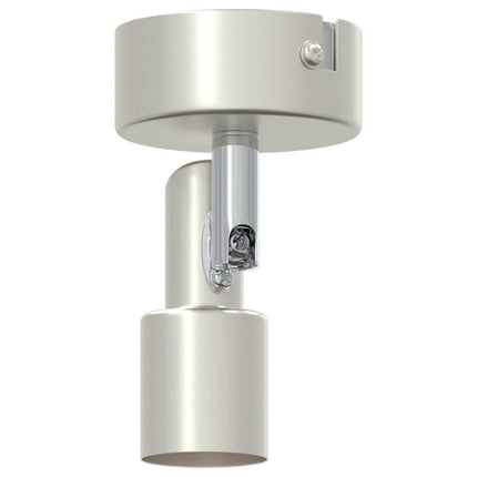 Takspotlight med strålkastare Nickel 8 x 8 x 10,5 cm Stål